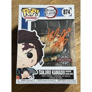 Signed Funko POP! Animation: Demon Slayer - Tanjiro Kamado Hinokami Kagura Dance